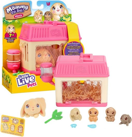 LIVE PETS MOMMY TO BE MINI, CONIGLIETTI - GIOCHI PREZIOSI - immagine 2
