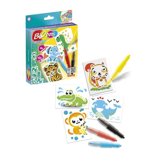 SET DI PENNE SPRAY MINI ANIMALI - BLOPENS - immagine 4