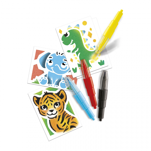 SET DI PENNE SPRAY MINI ANIMALI - BLOPENS - immagine 3