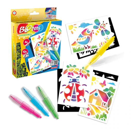SET DI PENNE SPRAY MINI NATUR - BLOPENS - immagine 3