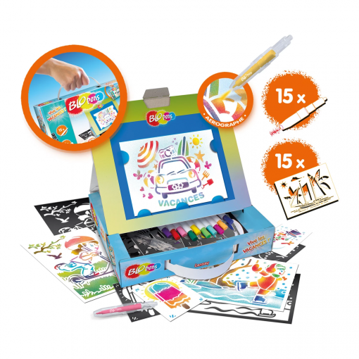 SET DI PENNE SPRAY CON CUSTODIA - BLOPENS - immagine 2