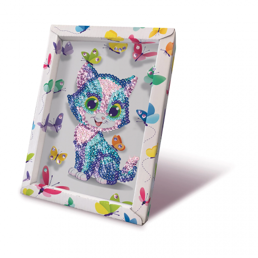 GATTO ARTISTICO IN PAILLETTES - COLLECTION SEQUINS - immagine 4