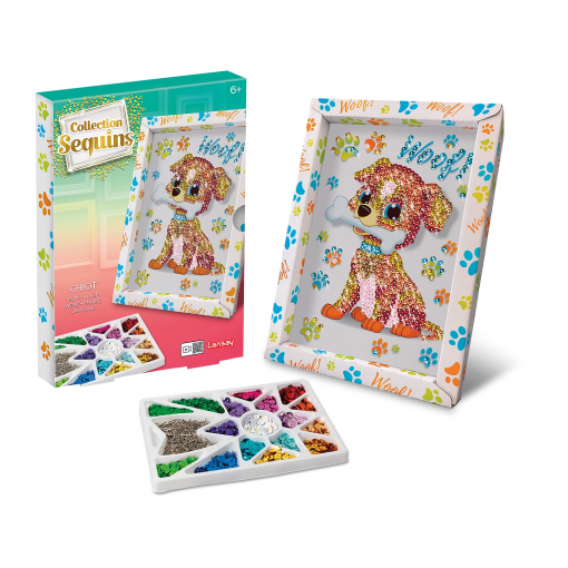 CANE ARTISTICO IN PAILLETTES - COLLECTION SEQUINS