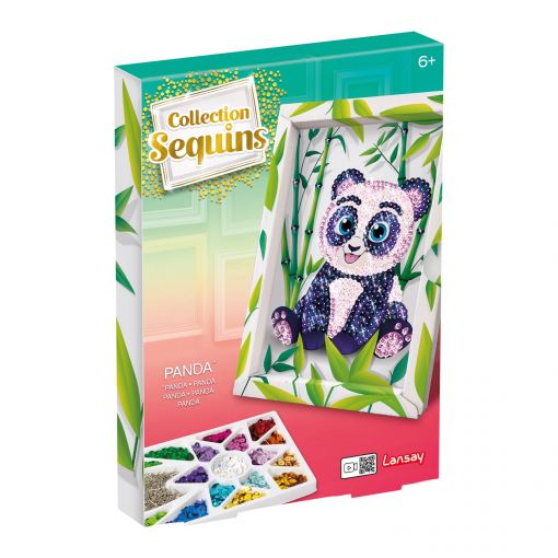 PANDA ARTISTICO IN PAILLETTES - COLLECTION SEQUINS - immagine 7