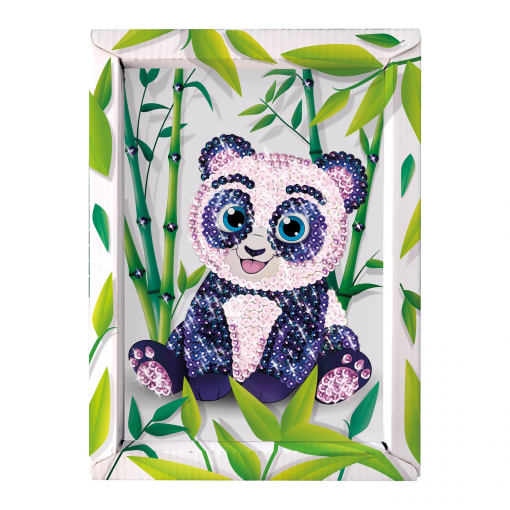 PANDA ARTISTICO IN PAILLETTES - COLLECTION SEQUINS - immagine 3