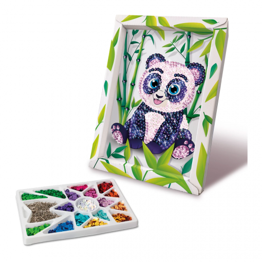 PANDA ARTISTICO IN PAILLETTES - COLLECTION SEQUINS - immagine 2