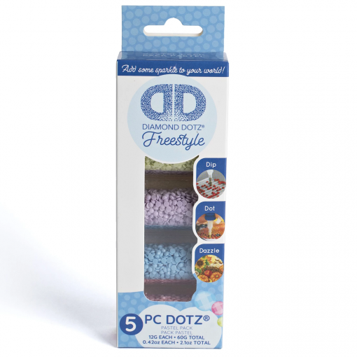 DIAMOND PAINTING 5 COLORI PASTELLO - DIAMOND DOTZ