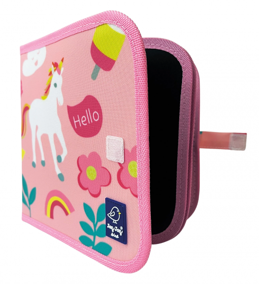LAVAGNETTA CON 4 GESSETTI UNICORNI - JAQ JAQ BIRD - immagine 5