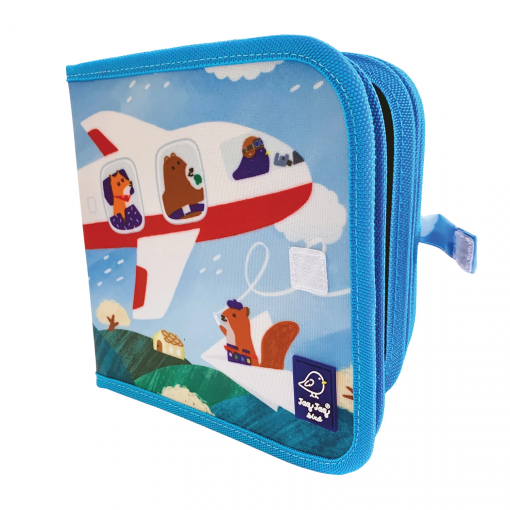 LAVAGNETTA CON 4 GESSETTI AVIATORE - JAQ JAQ BIRD - immagine 4