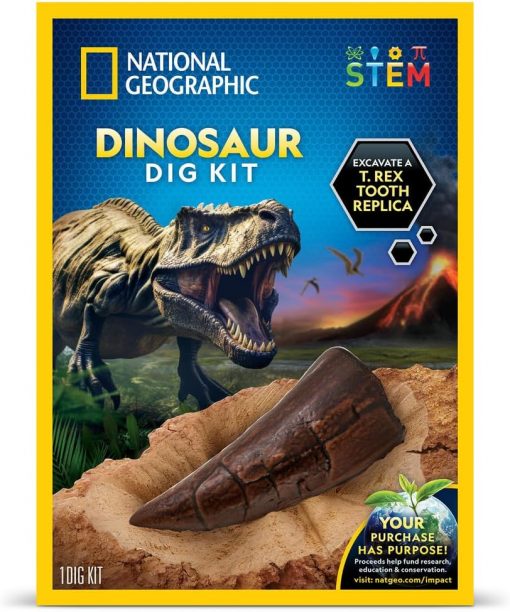 NATIONAL GEOGRAPHIC KIT DI SCAVO DINOSAURO - GIOCHI PREZIOSI - immagine 2