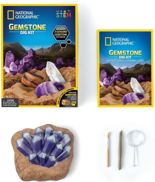 NATIONAL GEOGRAPHIC KIT GEOLOGICO CON PIETRE DA SCAVO - GIOCHI PREZIOSI - immagine 4
