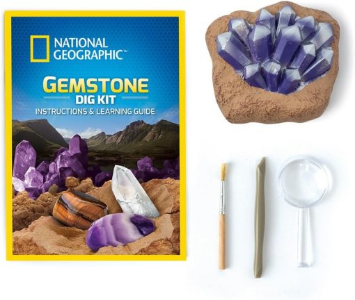 NATIONAL GEOGRAPHIC KIT GEOLOGICO CON PIETRE DA SCAVO - GIOCHI PREZIOSI - immagine 5