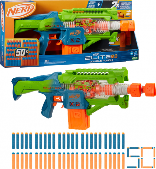 ELITE 2.0 DOUBLE PUNCH NERF - HASBRO - immagine 2