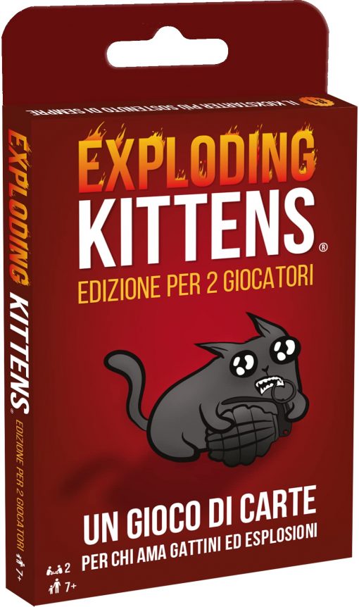 EXPLODING KITTENS PER 2 GIOCATORI - ASMODEE - IT