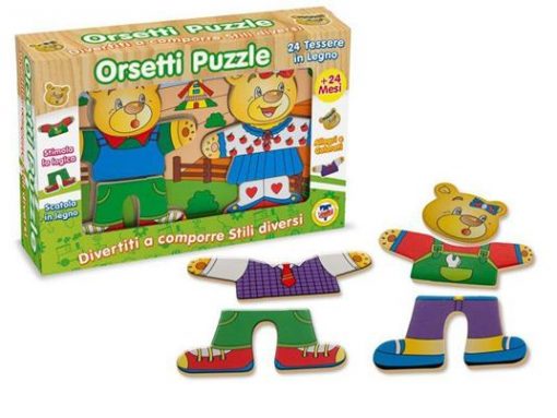 PUZZLE ORSETTI FUNNY - FATTO IN LEGNO - TEOREMA