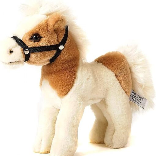 CAVALLO BEIGE E BIANCO SENZA SELLA PELUCHES