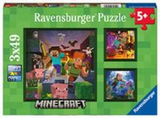 PUZZLE 3X49 MINECRAFT - RAVENSBURGER