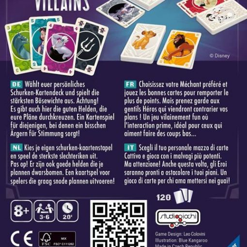 Alternative view of VILLAINS CARD GAME VIAGGIO - RAVENSBURGER - IT