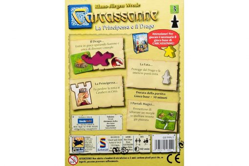 CARCASSONNE LA PRINCIPESSA E IL DRAGO (ESPANSIONE) - GIOCHI UNITI - IT - immagine 2