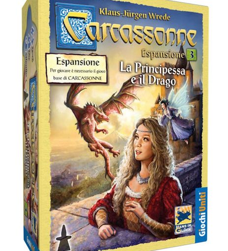 CARCASSONNE LA PRINCIPESSA E IL DRAGO (ESPANSIONE) - GIOCHI UNITI - IT