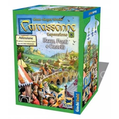 CARCASSONNE BAZAR PONTI E CASTELLI (ESPANSIONE) - GIOCHI UNITI - IT