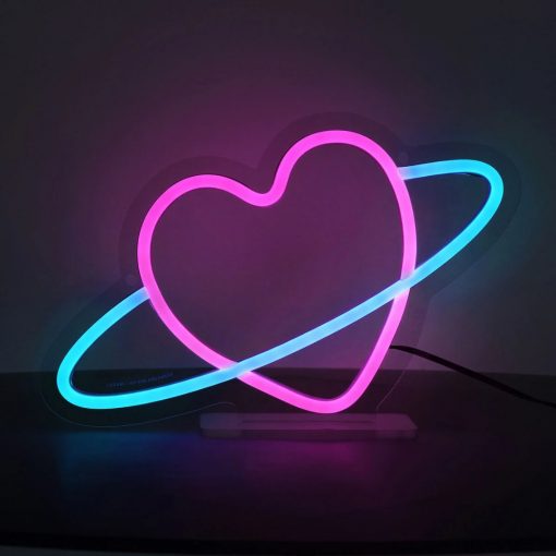 INSEGNA LUMINOSA LED CUORE "I'TS A SIGN" - LEGAMI - immagine 3