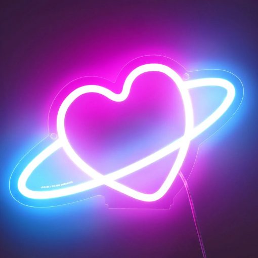 Alternative view of INSEGNA LUMINOSA LED CUORE "I'TS A SIGN" - LEGAMI