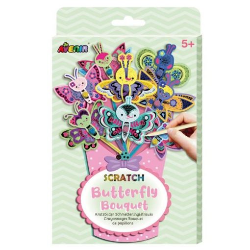 KRATZBILDER BOUQUET - FARFALLE - AVENIR