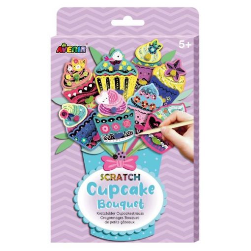 KRATZBILDER BOUQUET - CUPCAKE - AVENIR