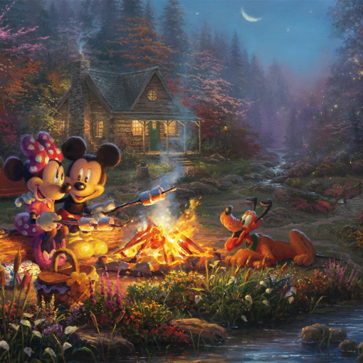 Alternative view of PUZZLE DISNEY MICKEY & MINNIE 200 PZ - SCHMIDT