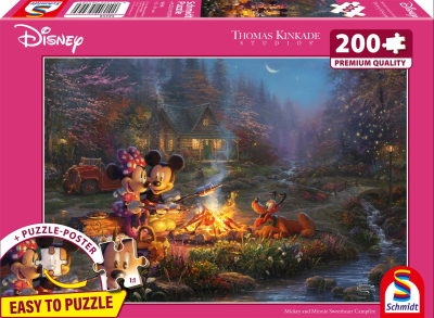PUZZLE DISNEY MICKEY & MINNIE 200 PZ - SCHMIDT