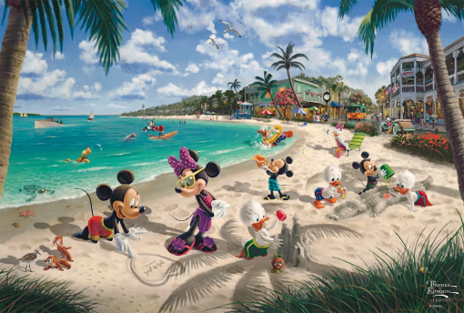 PUZZLE DISNEY MICKEY & MINNIE IN FLORIDA 200 PZ - SCHMIDT - immagine 2