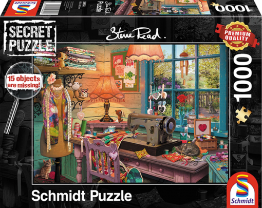 SECRET PUZZLE NELLA STANZA DEL CUCITO 1000 PZ - SCHMIDT