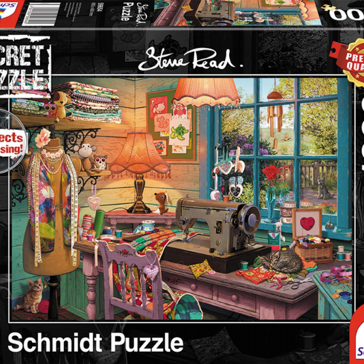 SECRET PUZZLE NELLA STANZA DEL CUCITO 1000 PZ - SCHMIDT