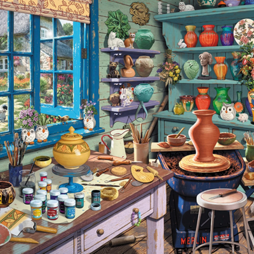 Alternative view of SECRET PUZZLE STUDIO D'ARTISTA 1000 PZ - SCHMIDT
