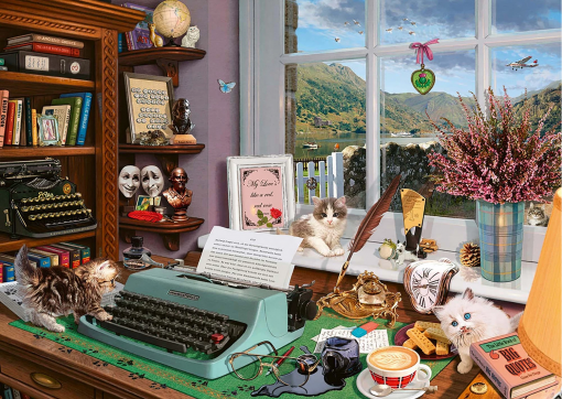 SECRET PUZZLE ALLA SCRIVANIA 1000 PZ - SCHMIDT - immagine 2