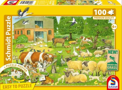 PUZZLE ANIMALI NELLA FATTORIA 100 PZ - SCHMIDT