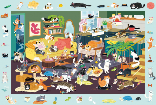 PUZZLE GATTO DIVERTENTE 150 PZ - SCHMIDT - immagine 2
