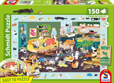 PUZZLE GATTO DIVERTENTE 150 PZ - SCHMIDT