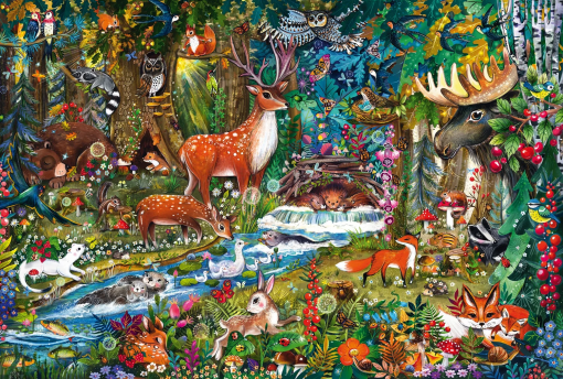 PUZZLE ANIMALI DELLE FORESTE 150 PZ - SCHMIDT - immagine 2