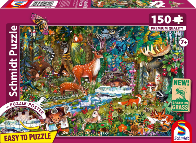 PUZZLE ANIMALI DELLE FORESTE 150 PZ - SCHMIDT
