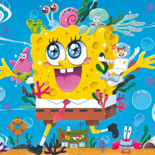 PUZZLE SPONGEBOB A BIKINI BOTTOM 100 PZ - SCHMIDT