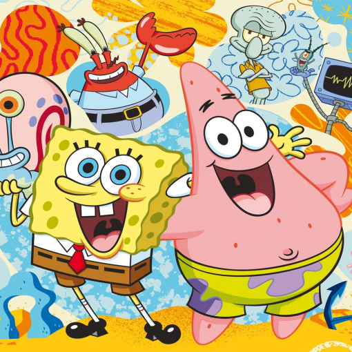 Alternative view of PUZZLE SPONGEBOB E I SUOI AMICI 150 PZ - SCHMIDT