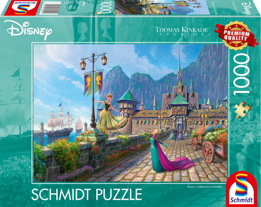 PUZZLE FROZEN AD ARENDELLE 1000 PZ - SCHMIDT - immagine 2