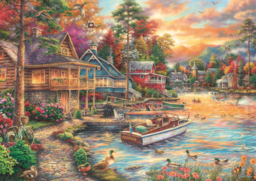 PUZZLE RIVA DI SERA 1000 PZ - SCHMIDT - immagine 2