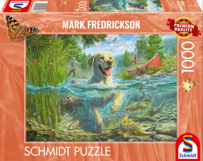PUZZLE LABRADOR IN ACQUA 1000 PZ - SCHMIDT