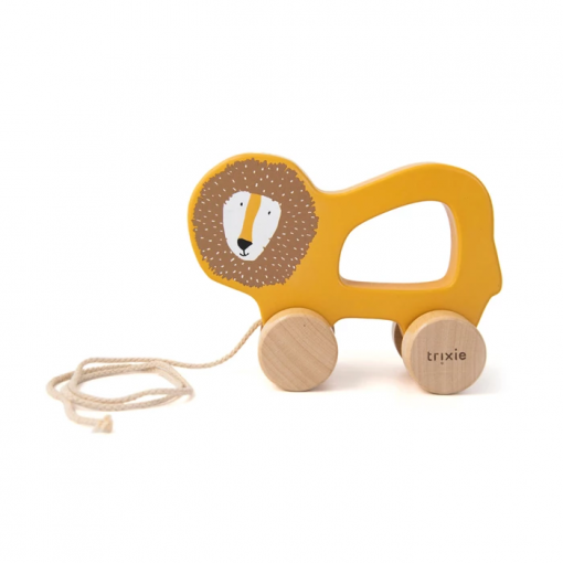 LEONE IN LEGNO DA TIRARE - TRIXIE