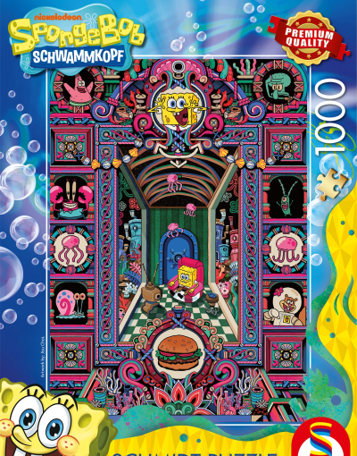 PUZZLE IL PAZZO MONDO DI SPONGEBOB 1000 PZ - SCHMIDT