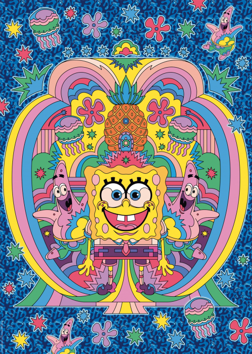 PUZZLE HOMMAGE SPONGEBOB 1000 PZ - SCHMIDT - immagine 2