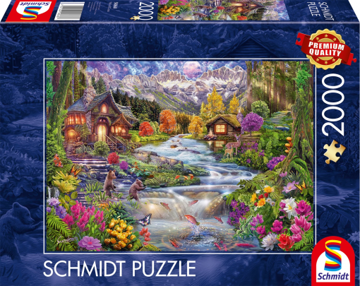 PUZZLE IDILLIO FLUVIALE IN MONTAGNA 2000 PZ - SCHMIDT